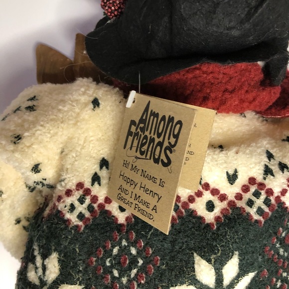 Snowman Skis Poles Happy Henry Plush Among Friends - Picture 6 of 6